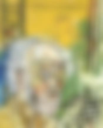 Self portrait with yellow background (preview)