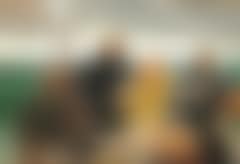 Four fishermen in a boat at sea off Skagen (preview)