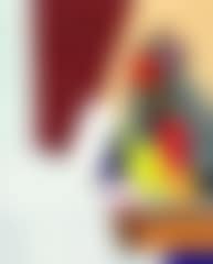 Still life with orange, books and boxes (preview)