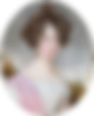 A portrait of Princess Rosine Salm - Salm Sternberg against a landscape background (preview)