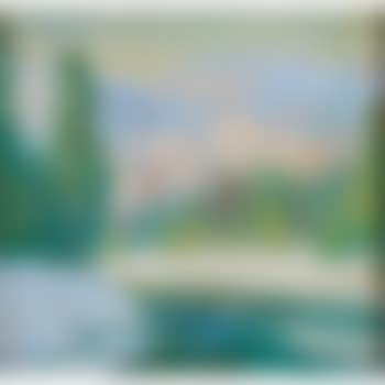 Winter Landscape with Mountains (preview)