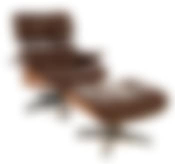 Fauteuil dit 'Lounge chair' et son ottoman by Charles Eames  by Ray Eames (preview)