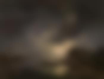 River landscape by moonlight (preview)