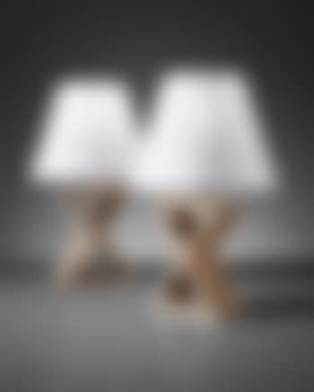 Pair of 'X' table lamps, from the Hotel Horizonte, Mar del Plata (preview)
