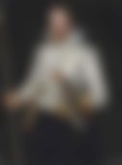 Portrait of Sir Thomas Monson (1563/4-1641), half-length, in a slashed white doublet, girdled with a sword, holding a falcon and his wand of office (preview)