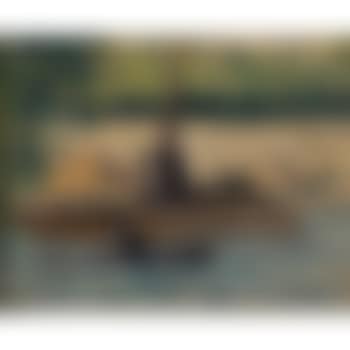 Paris, remorqueur et grue sur la Seine (preview)