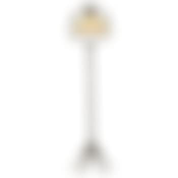 Split Harp Floor Lamp, Pulled Feather Shade (preview)