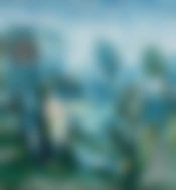 Abstrahierte Landschaft mit Bäumen (preview)