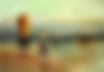 Coastal scene with women, a boat in the background (preview)