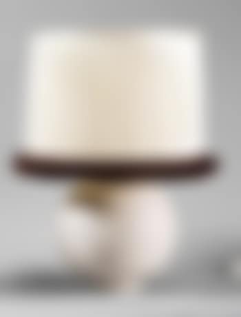 Lampe de table sphérique à petit col épaulé et base circulaire (preview)
