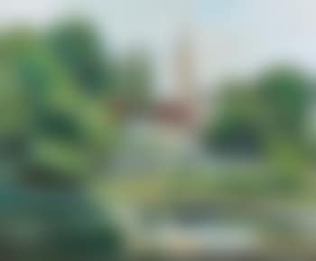 Bretonische Flusslandschaft bei Pont-Croix mit Kirche (preview)
