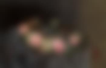 Brautstrauß mit Schleier, rosa Rosen und Myrtenblüten (preview)
