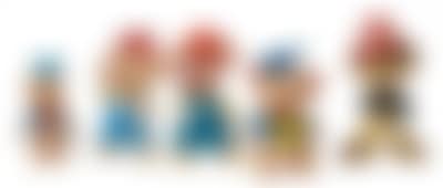 Konvolut (5 Stück) verschiedene Figuren Ledraplastic (preview)
