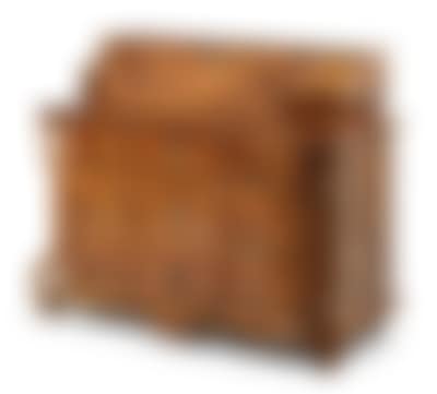 A walnut-veneered softwood bureau made in the style of the first half of the 19th century (preview)