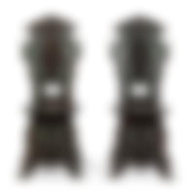 A modified Italian Renaissance style. Lavishly carved hardwood chairs of splayed form (preview)