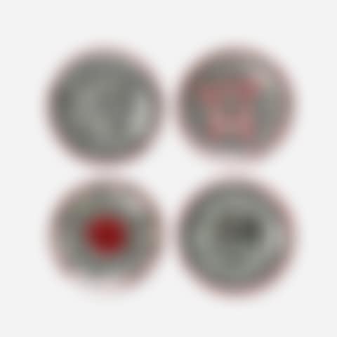 porcelain plates, set of four (preview)