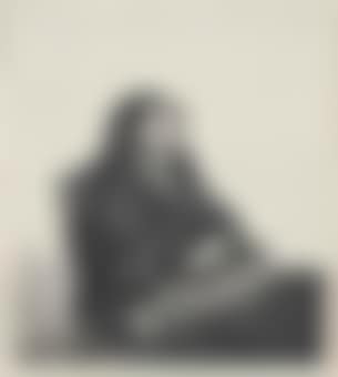 The Artist's Mother, seated at a Table, looking right: three quarter length (preview)
