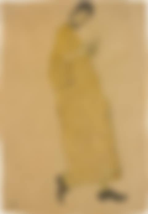 Manliche Figur nach rechts (Selbstportr�t) (preview)