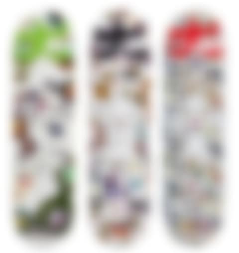 Bunbu-kun, Ponchi-kun, Shimon-kun: 3 Skatedecks (preview)