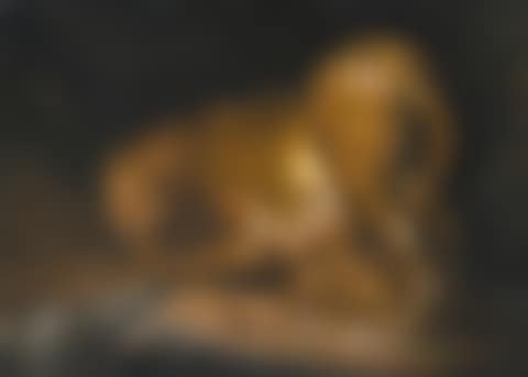 A tigress with her cubs threatened by a crocodile (preview)