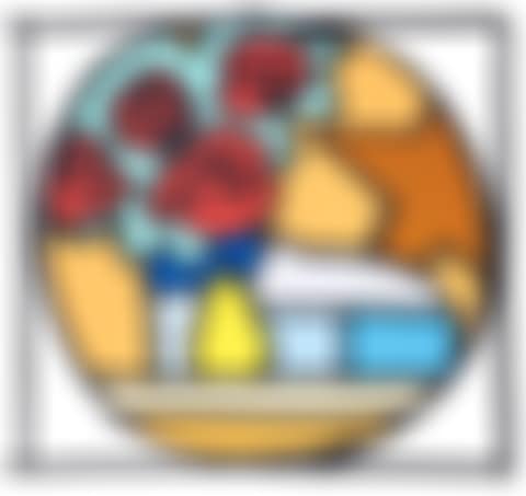 Still Life With Four Roses And Pear (preview)