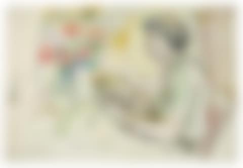 Seated Woman with a Cat (preview)