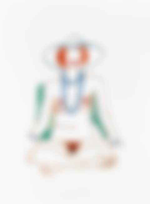 Monica cross-legged with Beads (preview)