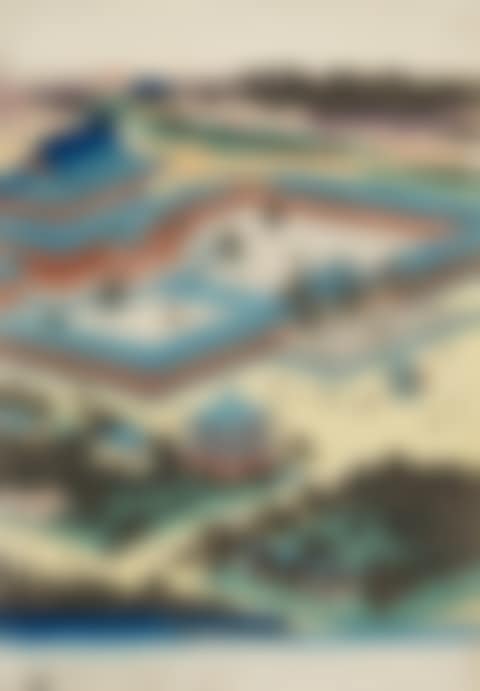 Ueno Tôeizan zenzu. Bird's eye view of the temple complex (preview)