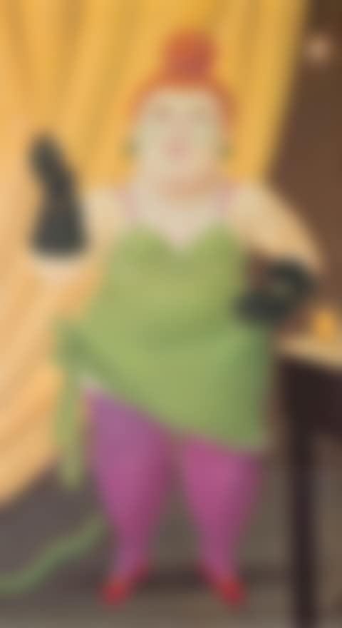 Woman in a Green Dress (preview)