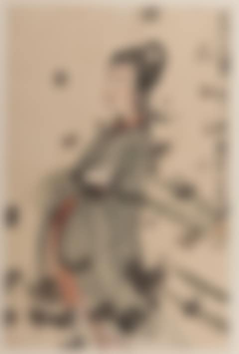 Chinese silk painting depicting a woman (preview)
