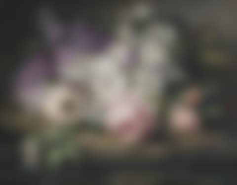 Roses, lilacs and white blossom branches (preview)