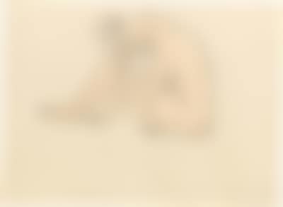 Crouching female nude (preview)