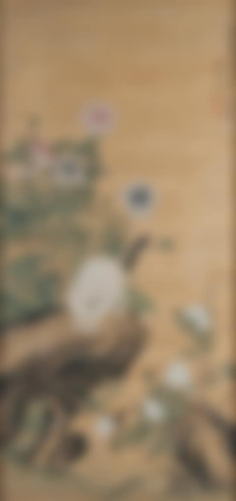 Cat and Peonies in the Yuan Style (preview)