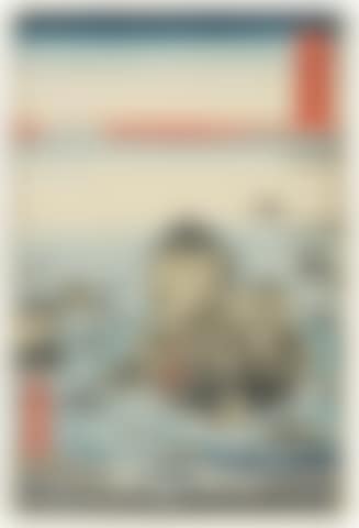 Ise Futami-ga-ura (Futami-ga-ura in Ise Province); Hara, Aso no Fuji (Hara: Mount Fuji in the Morning); Hoki, Ono, Daisen enbo (Hoki Province: Ono, Distant View of Mount Daisen) (preview)