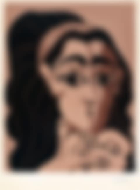 PORTRAIT DE JACQUELINE AU BANDEAU, ACCOUDÉE (B. 1081; BA. 1306; PP. L-127) (preview)
