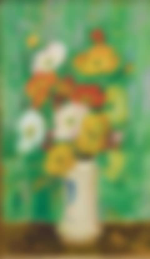 LES POPPIES SUR FOND VERT (POPPIES AGAINST A GREEN BACKGROUND) (preview)