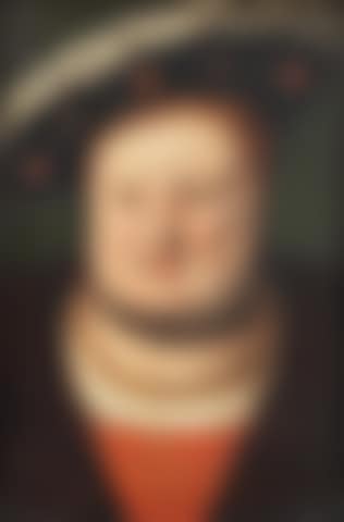 Portrait of Henry VIII, bust-length, in a red tunic embroidered with gold, a fur-trimmed cloak and a fur-trimmed jewel-encrusted hat (preview)