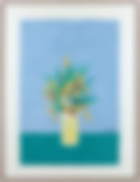 IRIS ON BLUE BACKGROUND (preview)