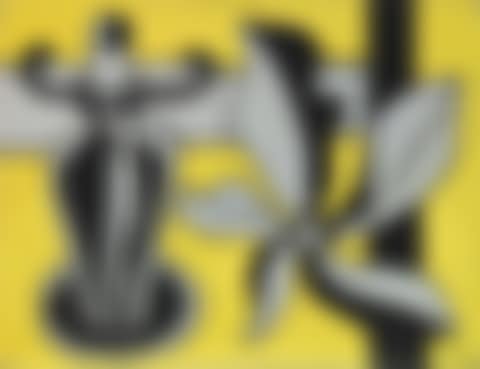 LE CHANDELIER SUR FOND JAUNE (preview)