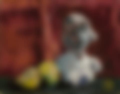 BUSTE EN PLÂTRE ET FRUITS (preview)