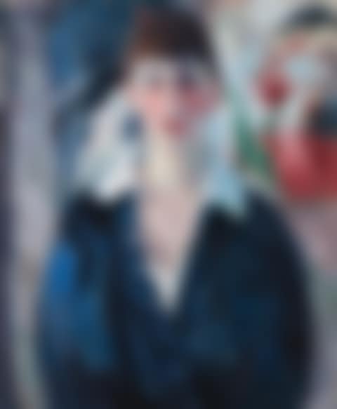PORTRAIT DE FEMME, BLOUSE BLEUE (preview)