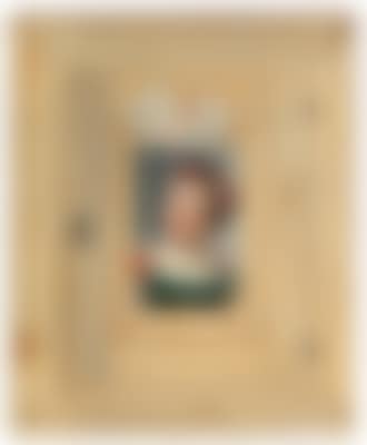 A trompe-l’oeil painting with the portrait of a young woman (preview)