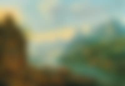 A river landscape with mountains (preview)