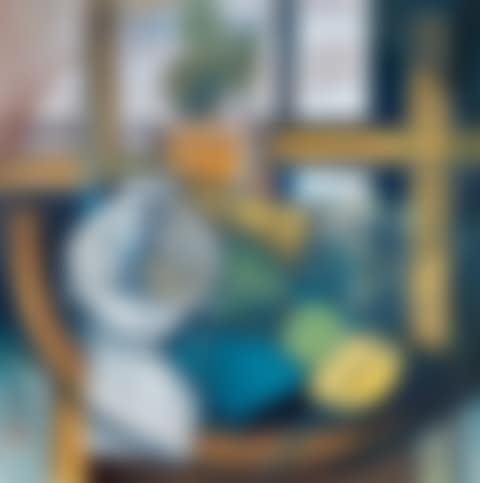 Cactus, Painted Pottery And Still Life (preview)