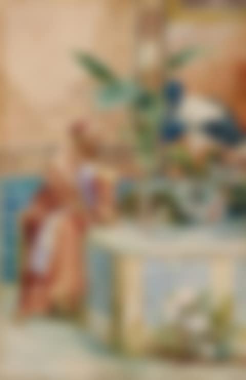 Fountain with Man and Stork (preview)