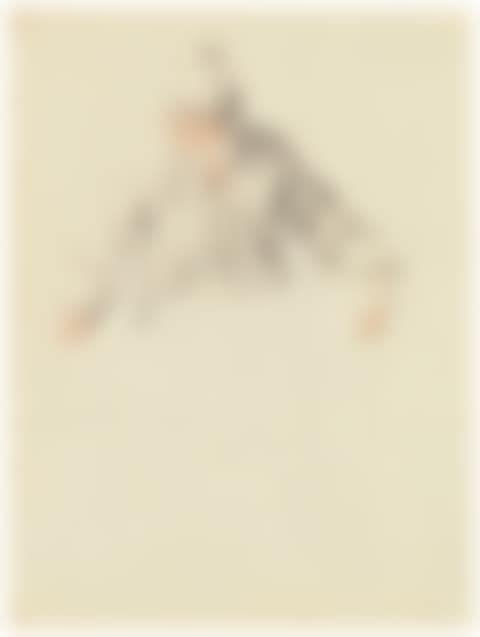 Study of a seated man looking to the left (preview)