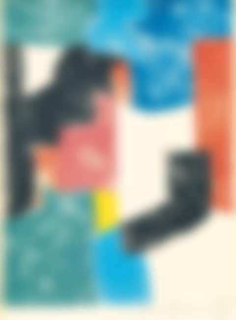 Composition Noire, Bleue Et Rouge (preview)