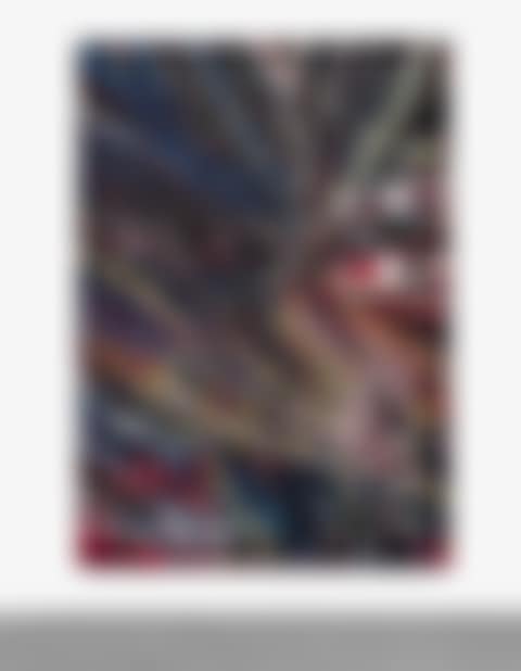 UNTITLED (BLACK OVER RED ORANGE "MEAN AS A SNAKE" FACE 842) (preview)