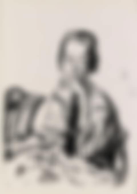Sitzende Frau am Tisch (preview)