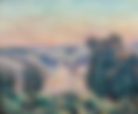 Sunrise in the fog, Creuse (preview)